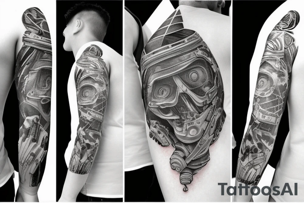 astronaut tattoo idea