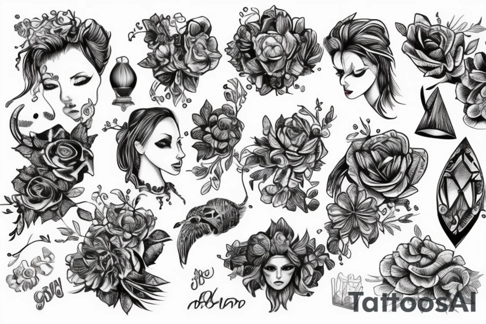 Бог Анубис на фоне пирами tattoo idea