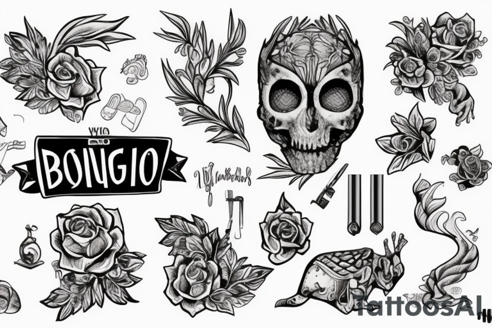 Бог Анубис на фоне пирами tattoo idea