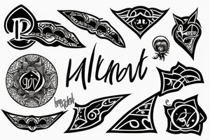Tattoo with name of my son Milan tattoo idea