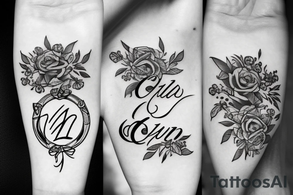 Tattoo with name of my son Milan tattoo idea
