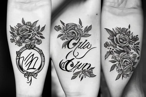 Tattoo with name of my son Milan tattoo idea