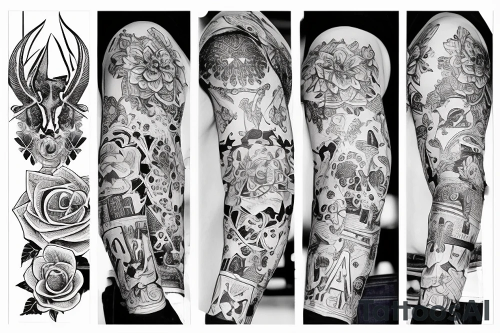 Бог Анубис на фоне пирами tattoo idea