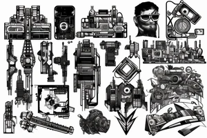 cyberpunk ingenier tattoo idea