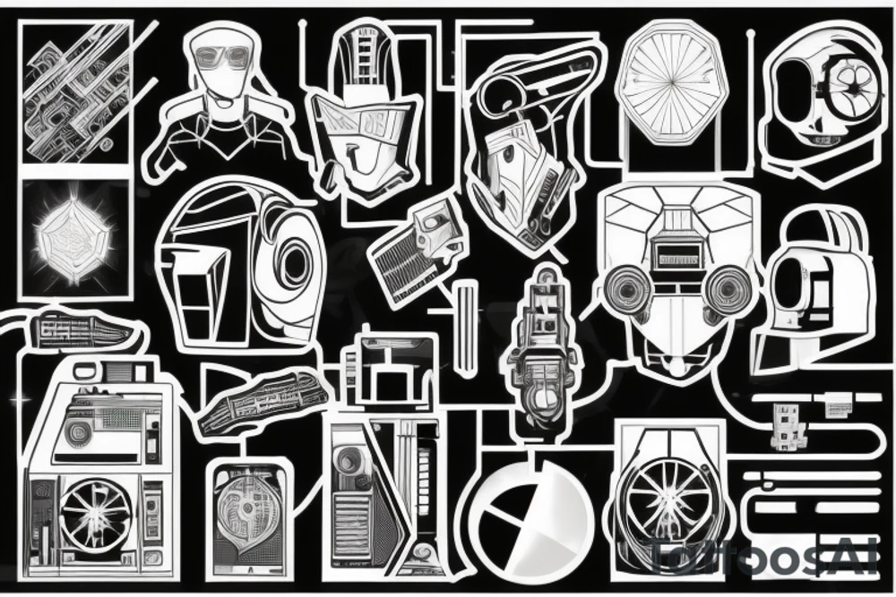 cyberpunk ingenier tattoo idea