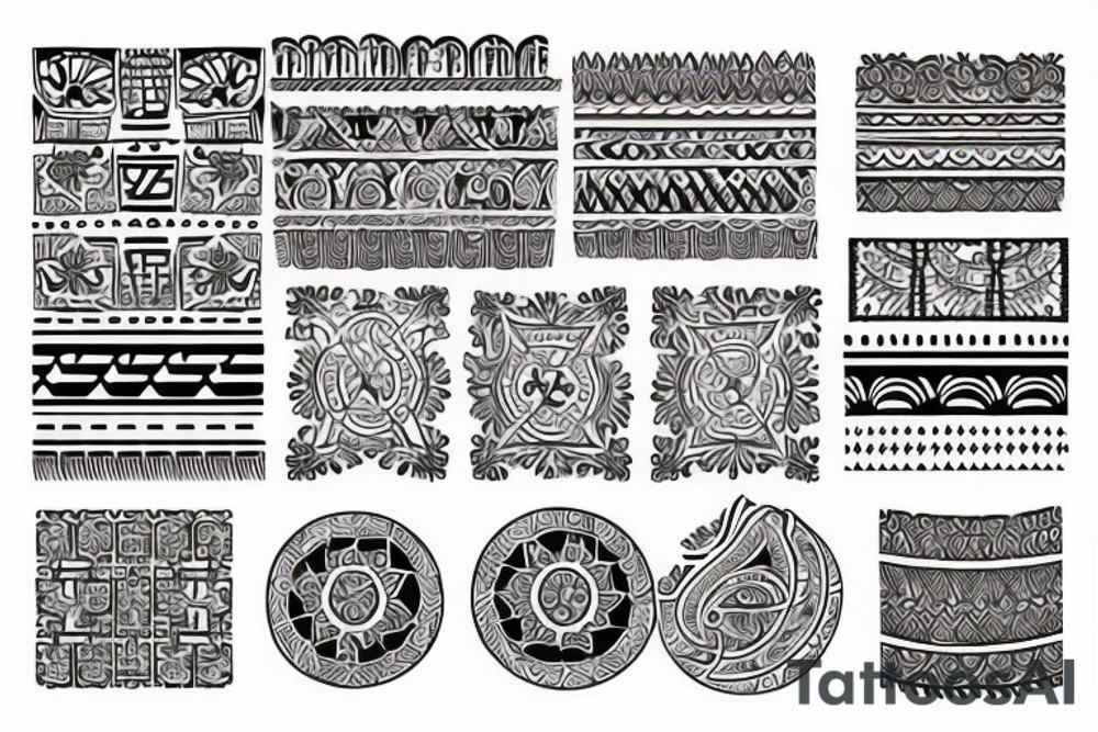 ethnic ornament tattoo idea