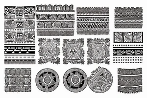 ethnic ornament tattoo idea