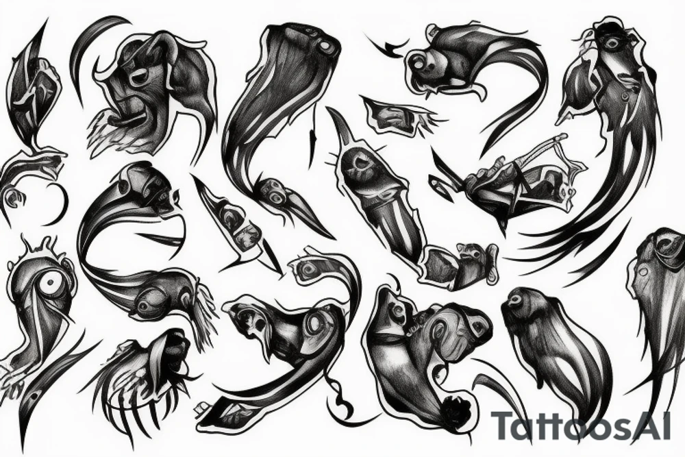 Plague lines tattoo idea