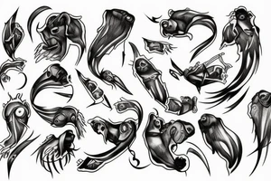 Plague lines tattoo idea