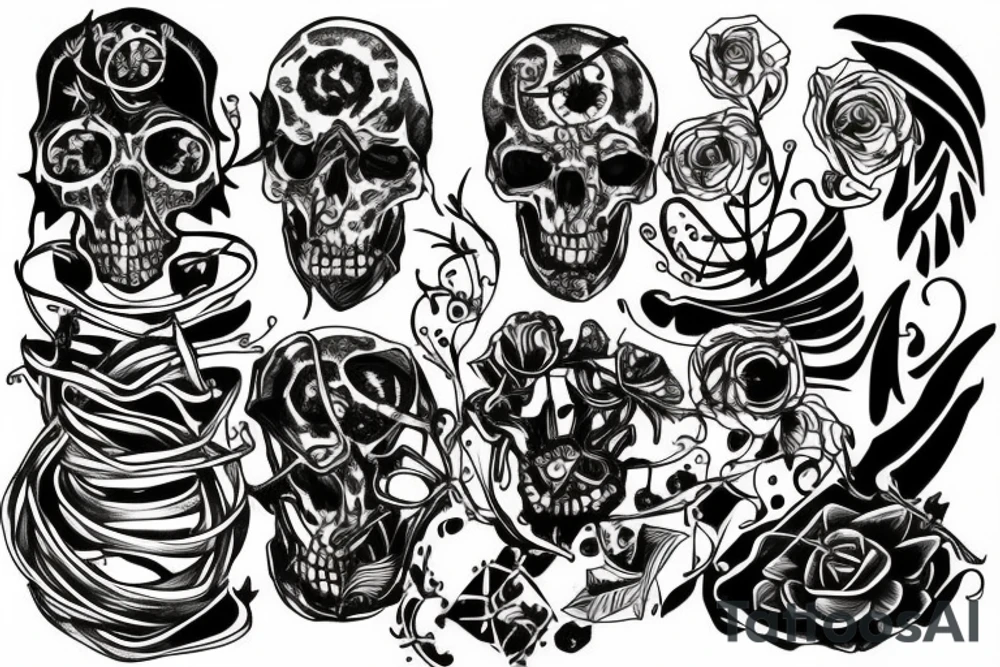 Plague lines tattoo idea