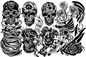 Plague lines tattoo idea