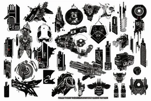 cyberpunk microshem tattoo idea