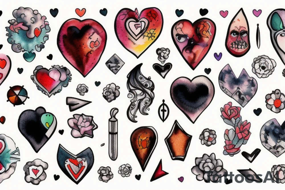 atomic heart tattoo idea