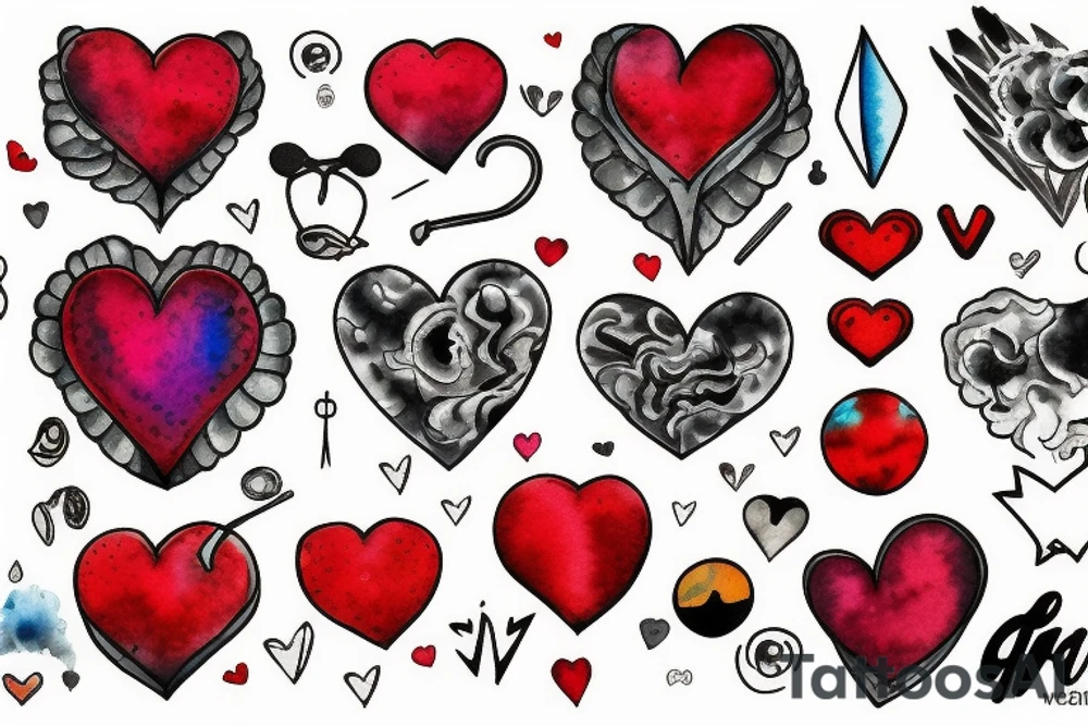 atomic heart tattoo idea