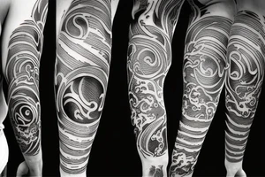 sharp lines in hell eclipse tattoo idea