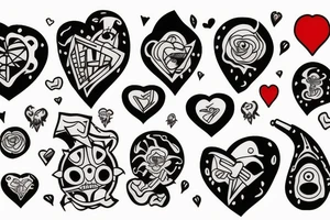 atomic heart tattoo idea