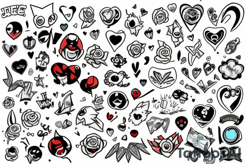 atomic heart tattoo idea