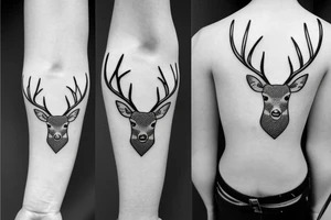 deer in the forest tattoo idea