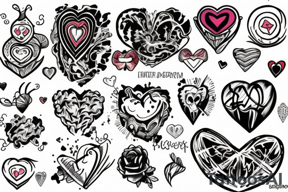 Atomic heart tattoo idea