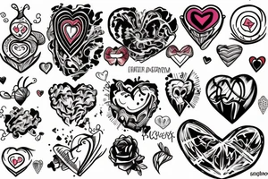 Atomic heart tattoo idea