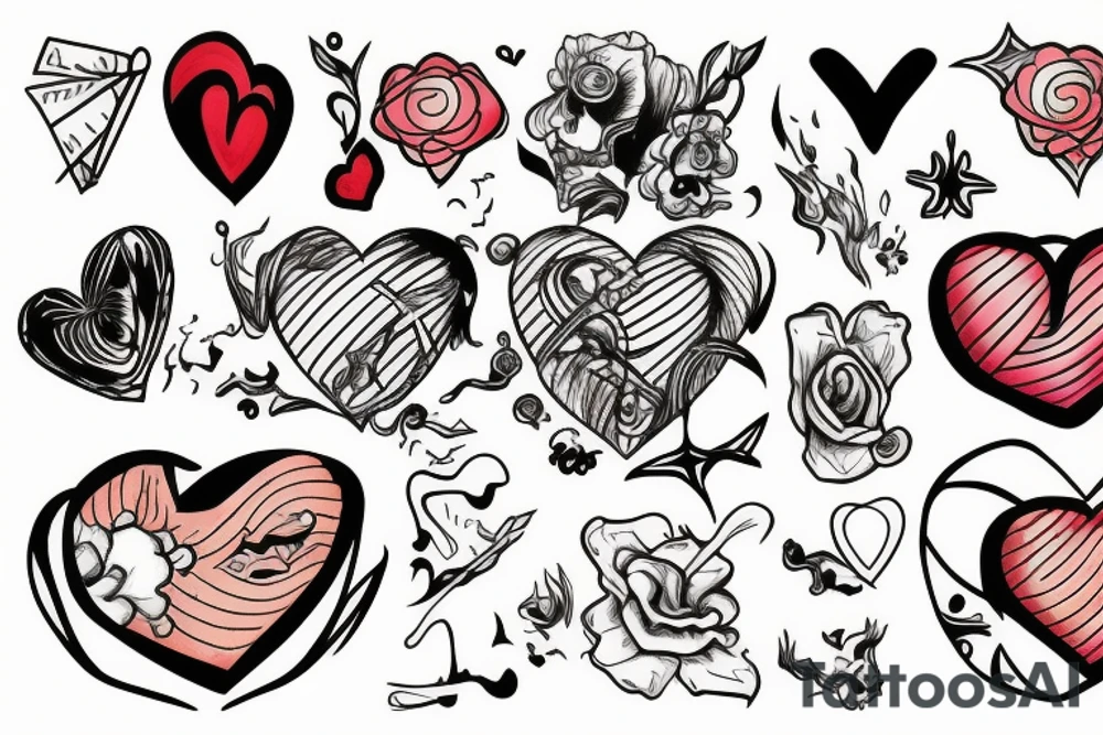 Atomic heart tattoo idea