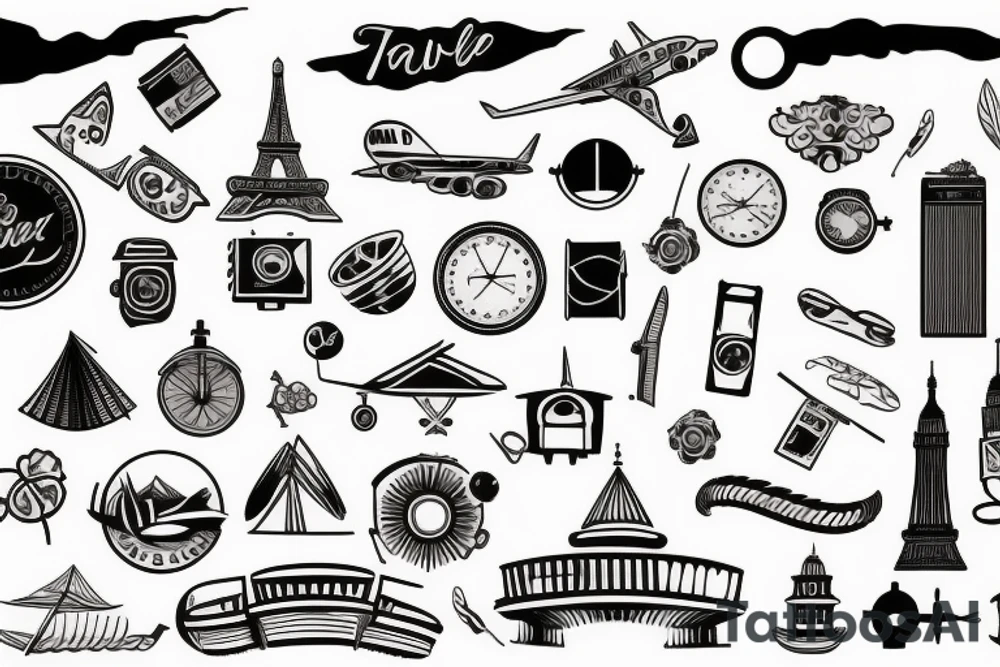 Travel related tattoo idea