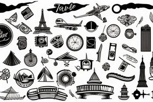 Travel related tattoo idea
