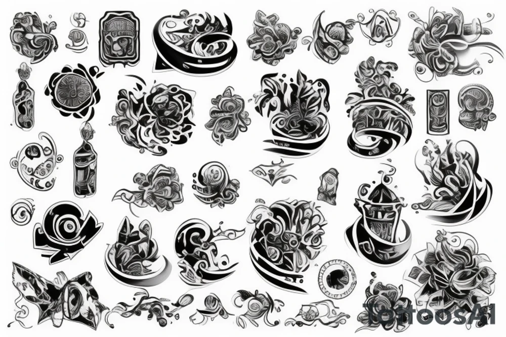 Музыка всех стилей в душе tattoo idea
