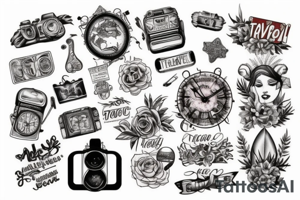 Travel related tattoo idea