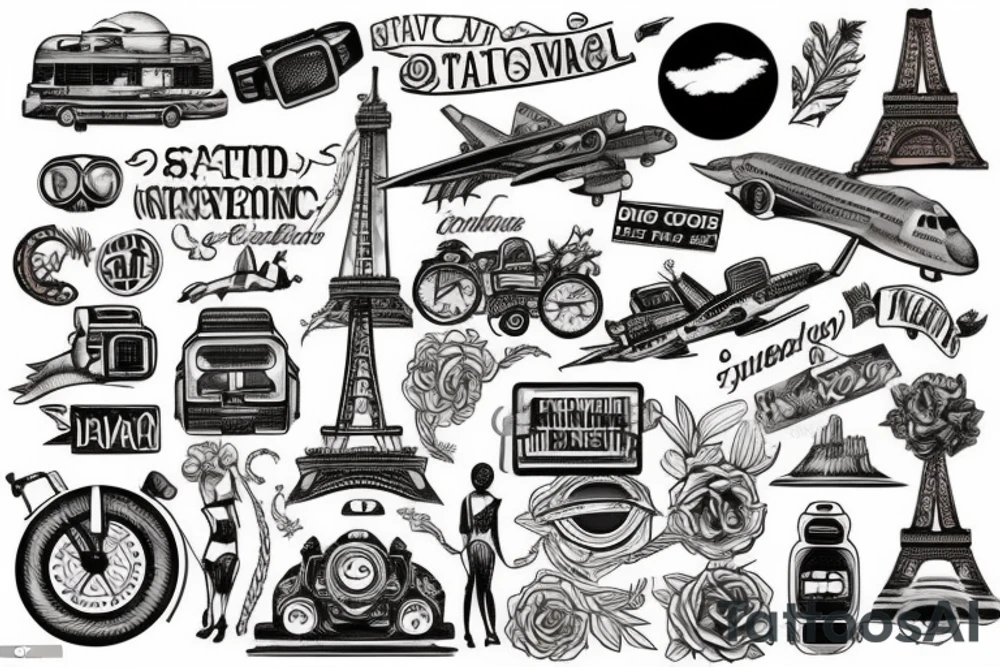 Travel related tattoo idea