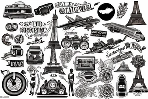 Travel related tattoo idea