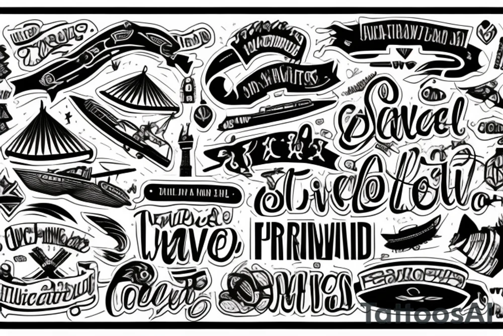 Travel related tattoo idea