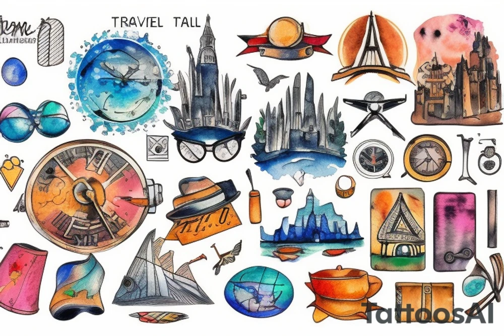 Travel related tattoo idea