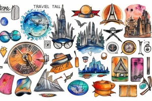 Travel related tattoo idea