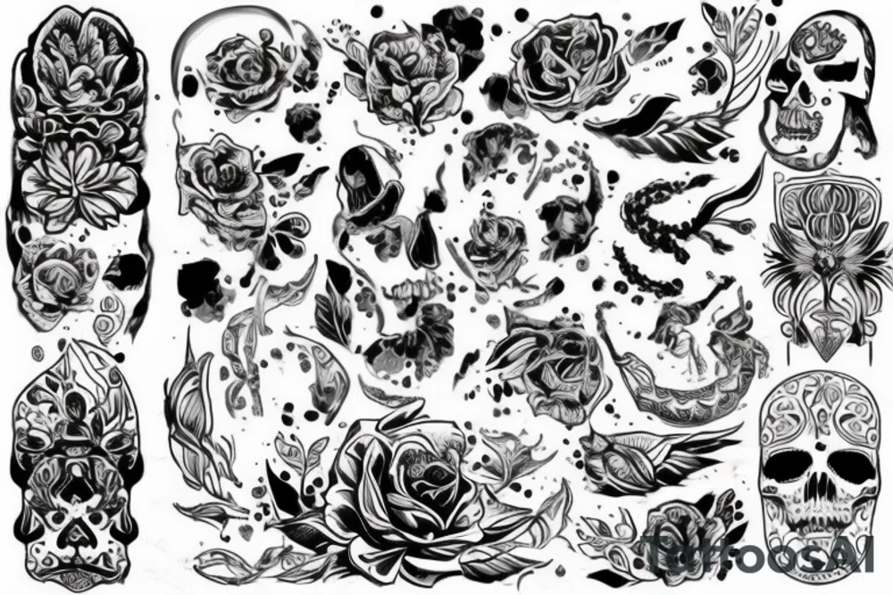 Скелет в худи,вокруг шеи змея tattoo idea