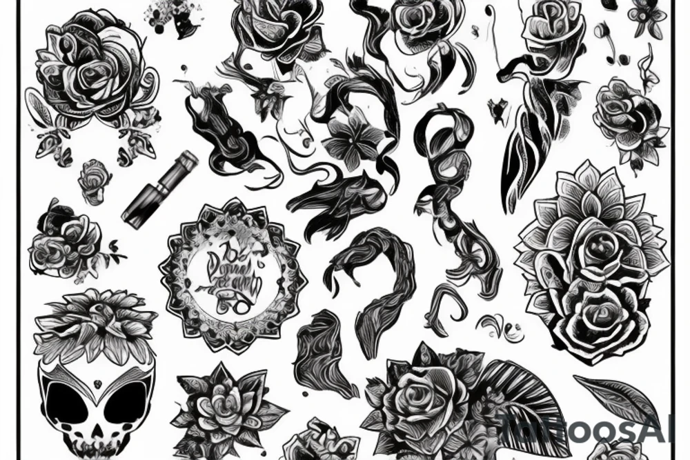 Скелет в худи,вокруг шеи змея tattoo idea