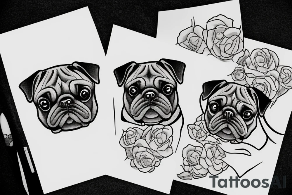 pugs tattoo idea