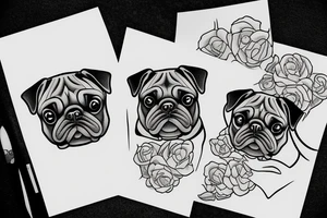 pugs tattoo idea