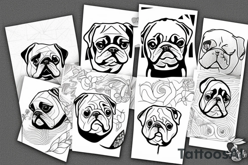 pugs tattoo idea