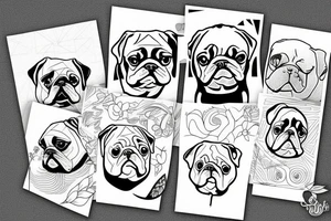 pugs tattoo idea