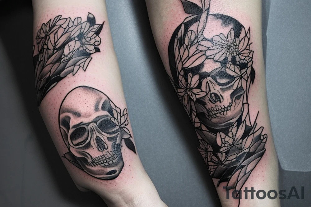 Скелет в худи оверсайз,вокруг шеи змея,на худи нарисовано Hajime tattoo idea