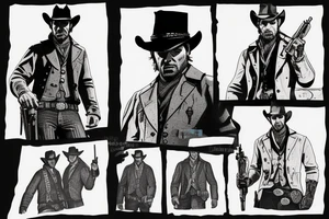 arthur morgan from red dead redemption 2 tattoo idea