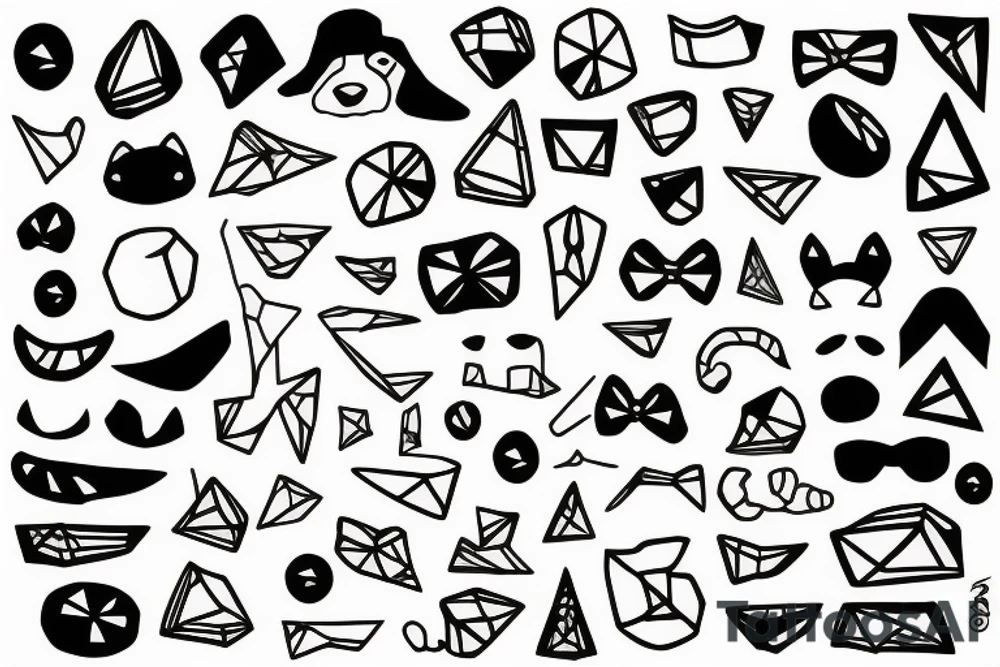 Jack rassel terrier at sky tattoo idea