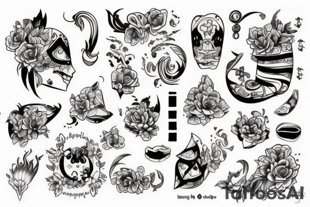 Корабль с культуристами tattoo idea