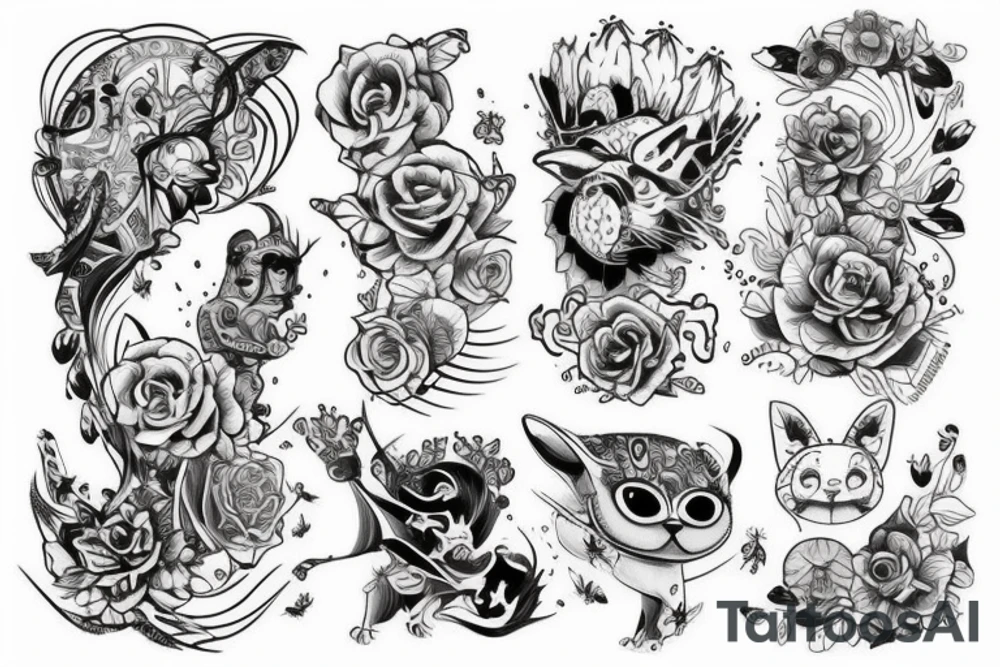 Корабль с культуристами tattoo idea