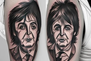 paul mccartney eating a steak tattoo idea