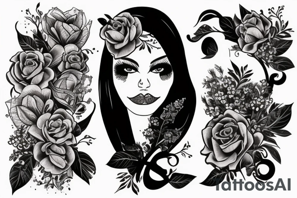 Черный кот в маске tattoo idea