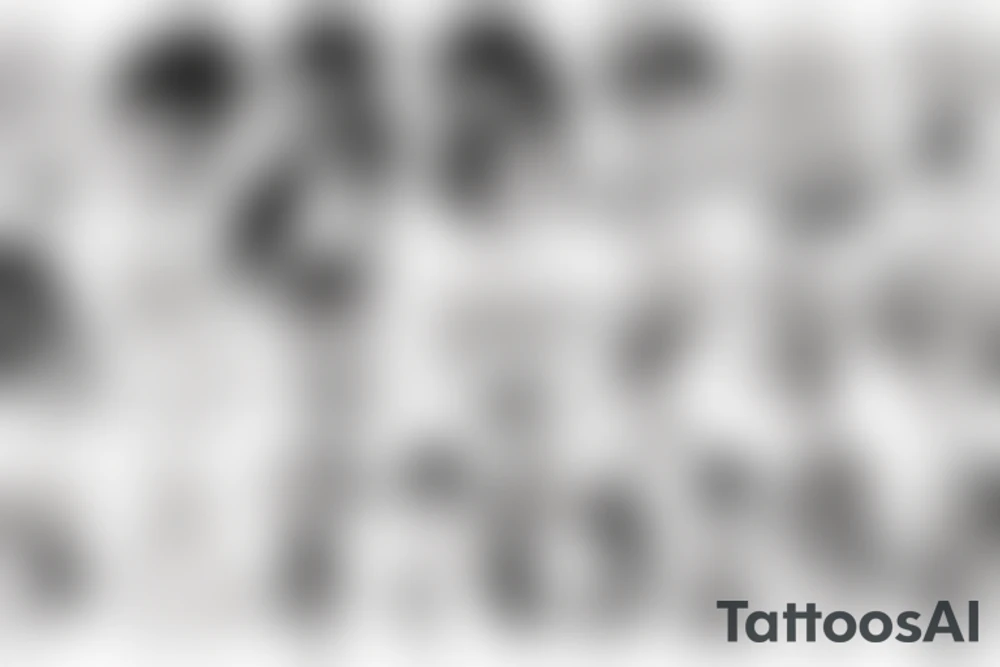 Anime girl tattoo idea