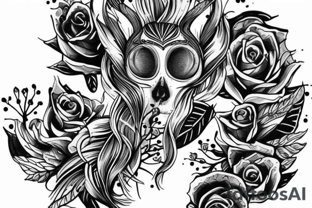 Черный кот в маске tattoo idea