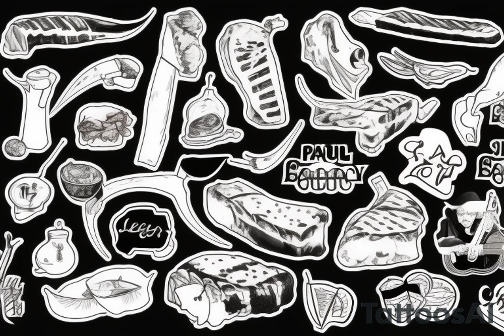 paul mccartney eats steak tattoo idea